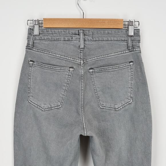 NWT Abercrombie & Fitch Curve Love High Rise Mom Jean Grey Size 25 Regular - Picture 8 of 12